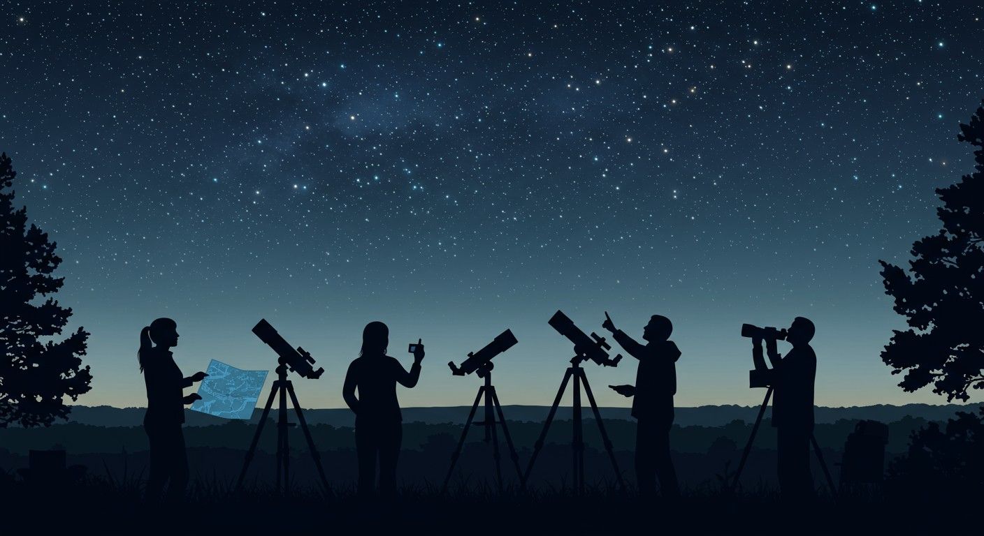 Teleszkópok és kamerák alapvetőek az égbolt kutatásában.