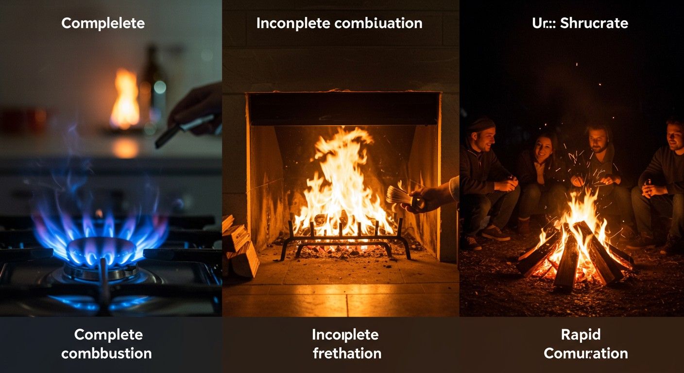 Az égés típusai közé tartozik a teljes és a részleges égés.