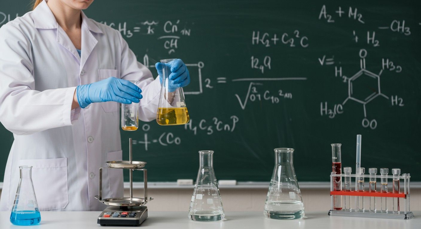 Az egyenérték számítása a titrálás során elengedhetetlen.