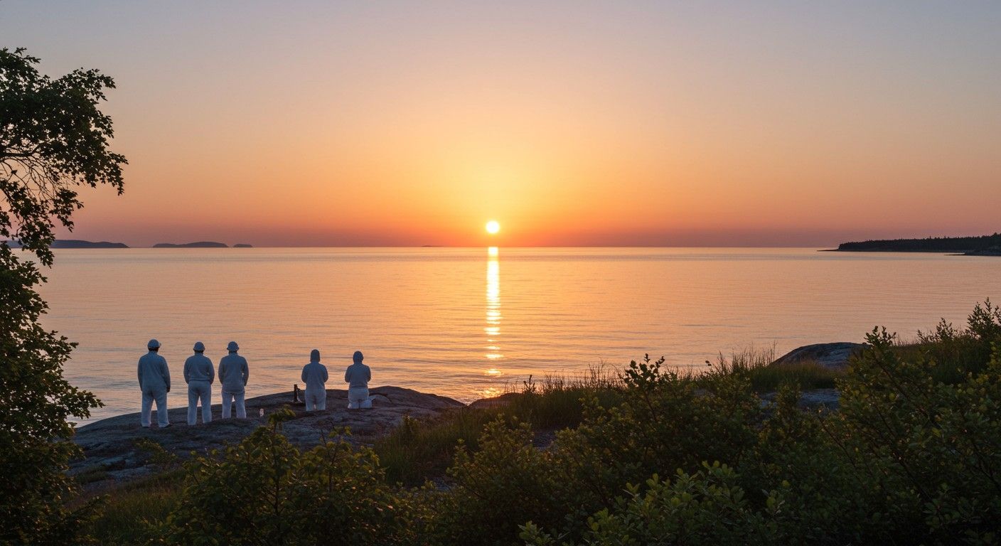 Az éjféli nap hossza helyfüggő, változó időben.