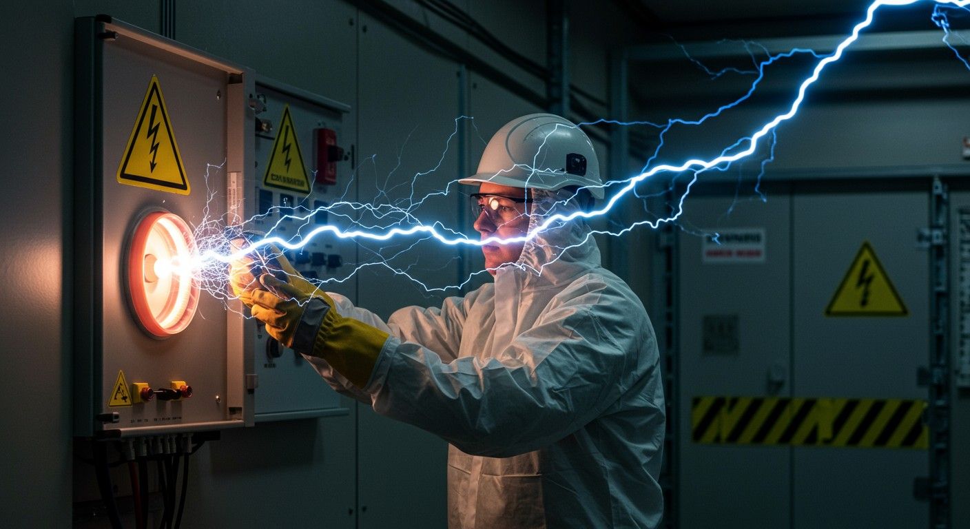 Az elektromos kisülések súlyos sérüléseket okozhatnak, védje magát!