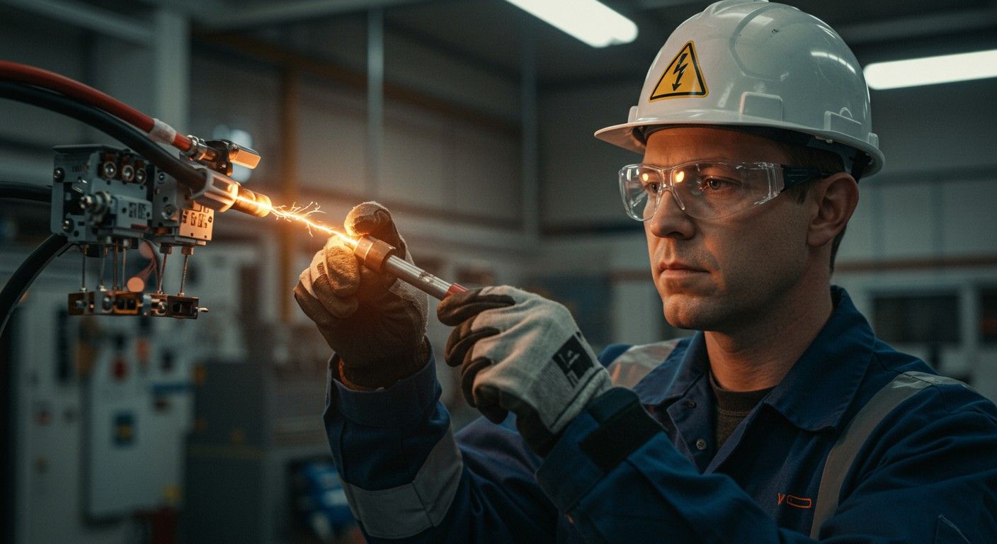 Az elektromos szikra tűzveszélyt okozhat, védekezni kell!