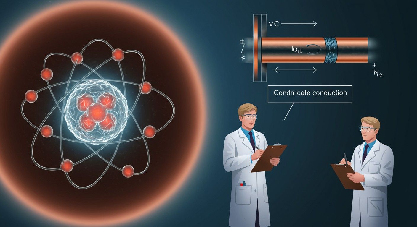 Az atomok közötti kölcsönhatás határozza meg a vezetést.
