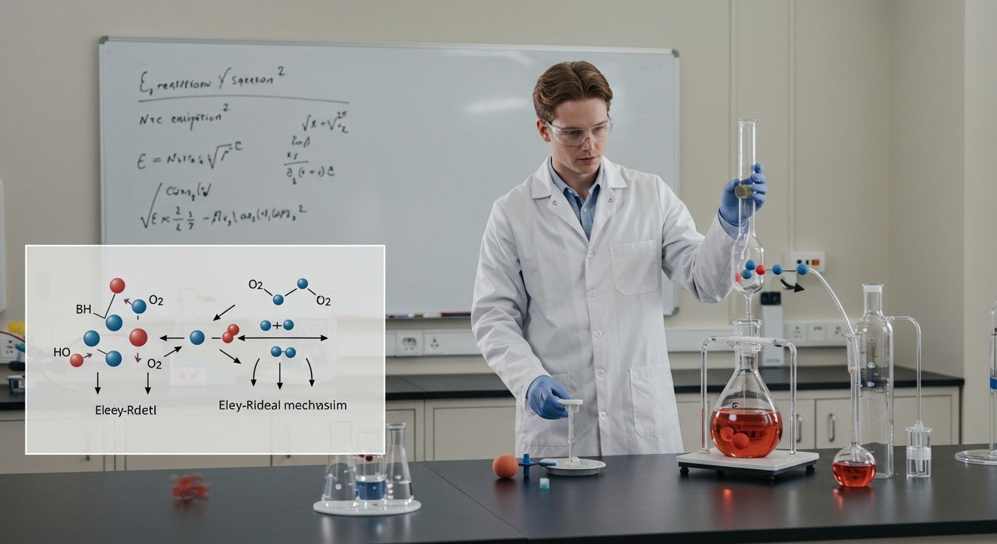 Az Eley-Rideal mechanizmus az adszorpciós reakciók gyorsaságát elemzi.