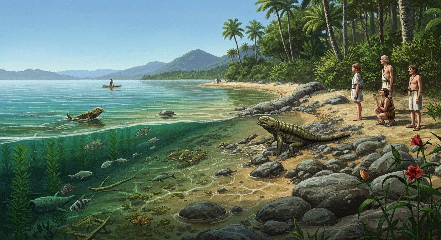 A Devon korában alakultak ki az első szárazföldi gerincesek.