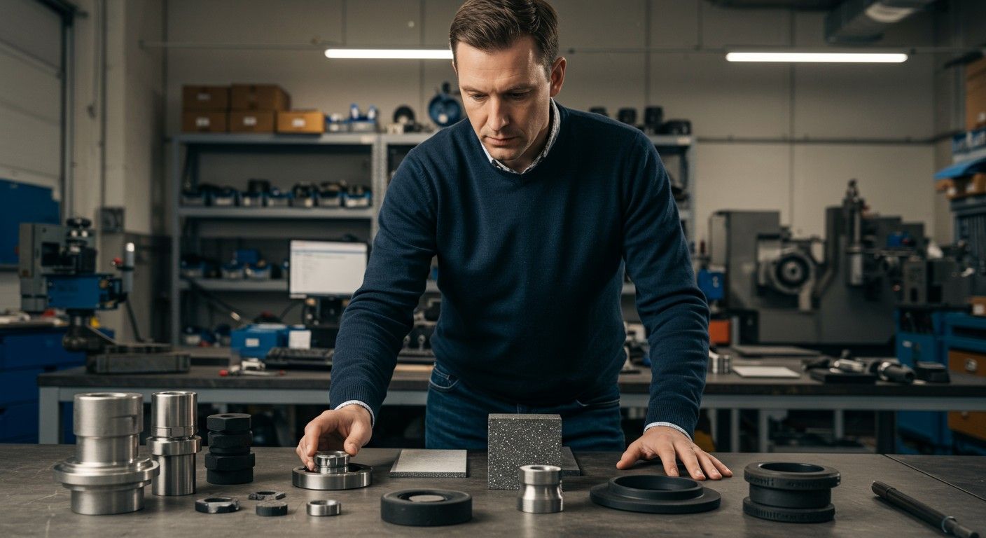 Az elzárók anyaga befolyásolja a működési hatékonyságot.