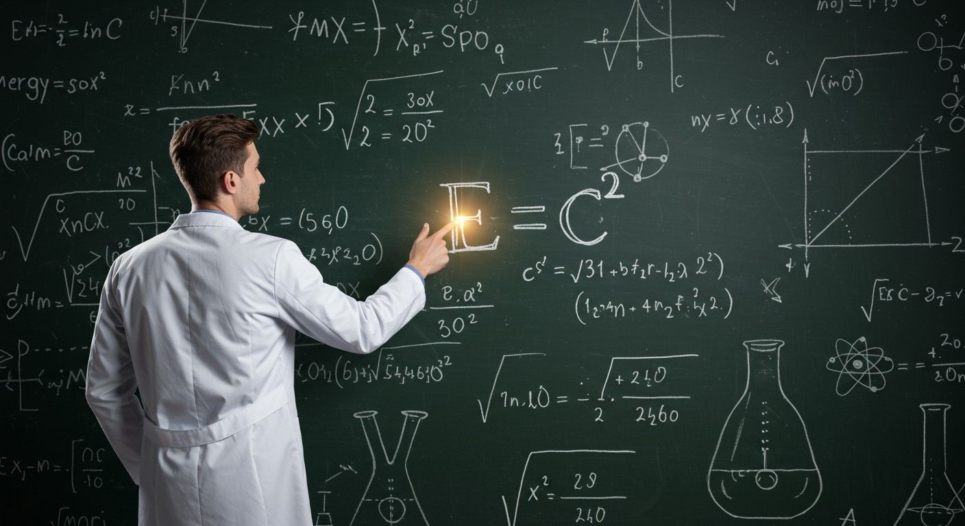 A tömeg és energia egyenértékűsége E=mc² formában valósul meg.