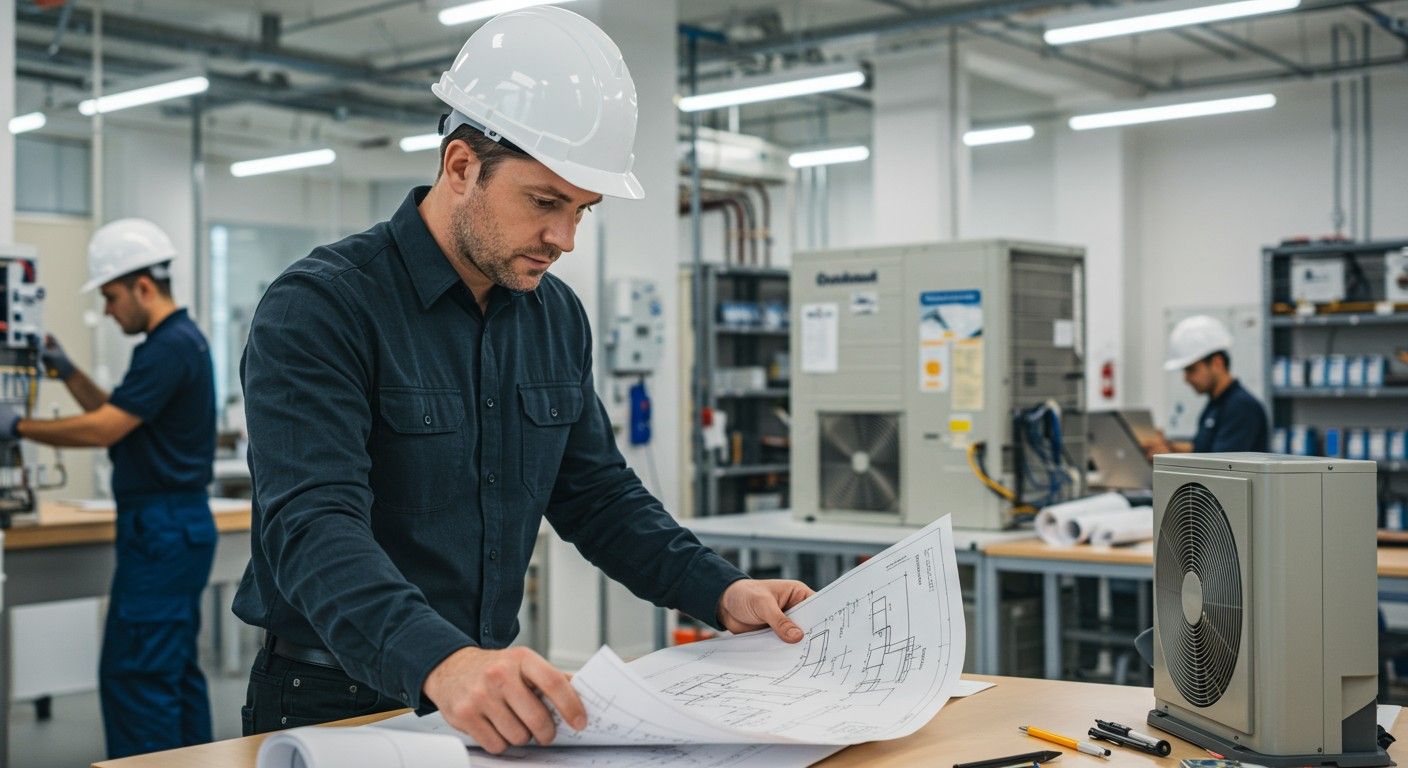 Az épületgépész biztosítja a komfortot és energiahatékonyságot.