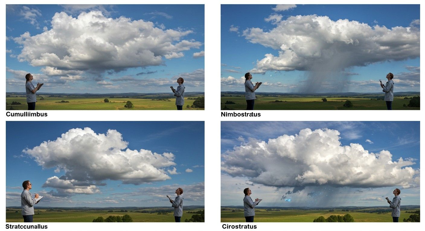 A cumulonimbus felhők viharokat és felhőszakadást okozhatnak.