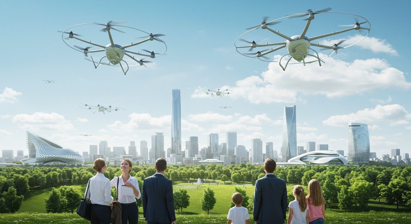 Az eVTOL technológia forradalmasítja a városi közlekedést.
