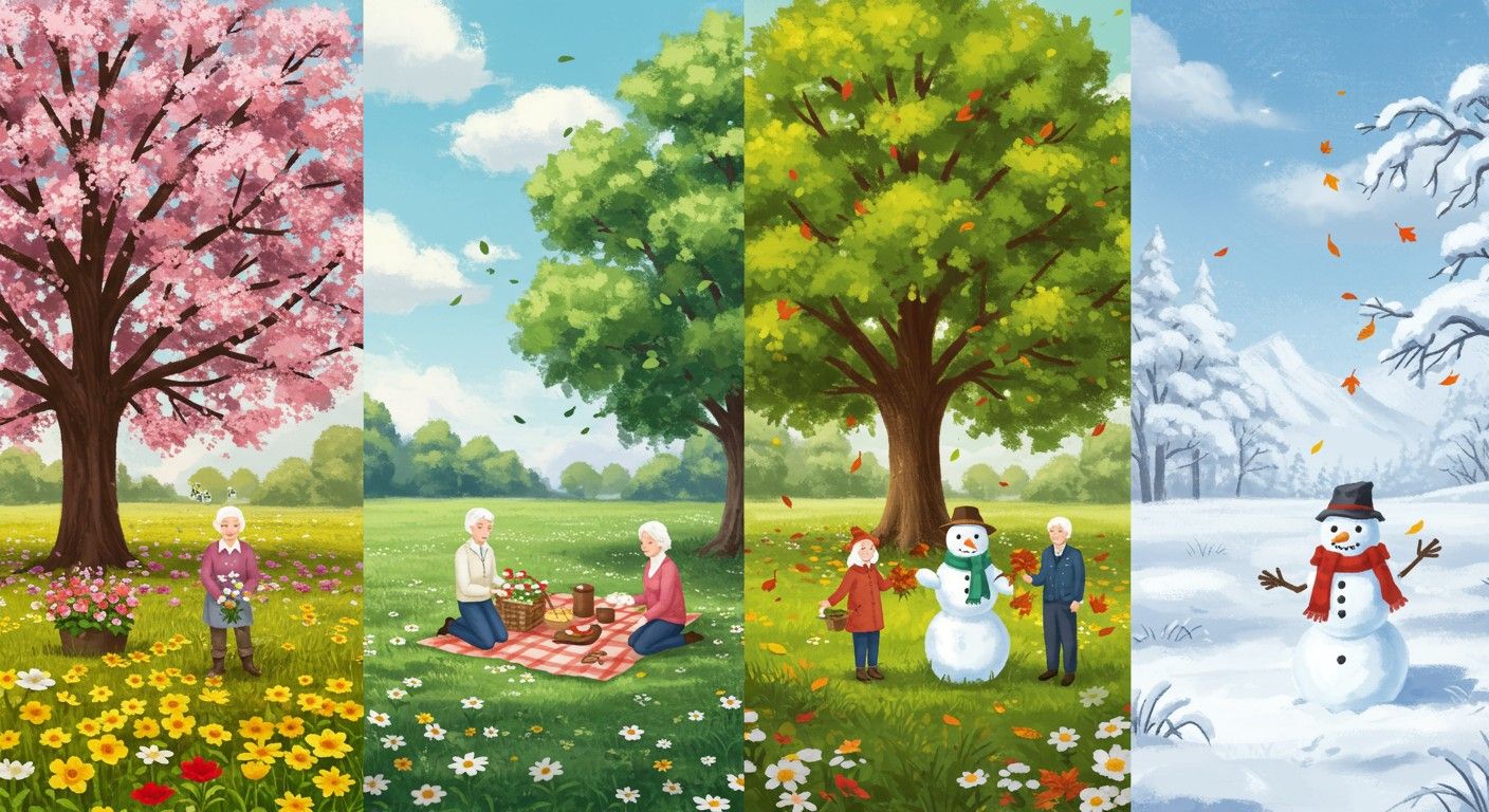 A mérsékelt öv évszakai gazdag növény- és állatvilágot teremtenek.