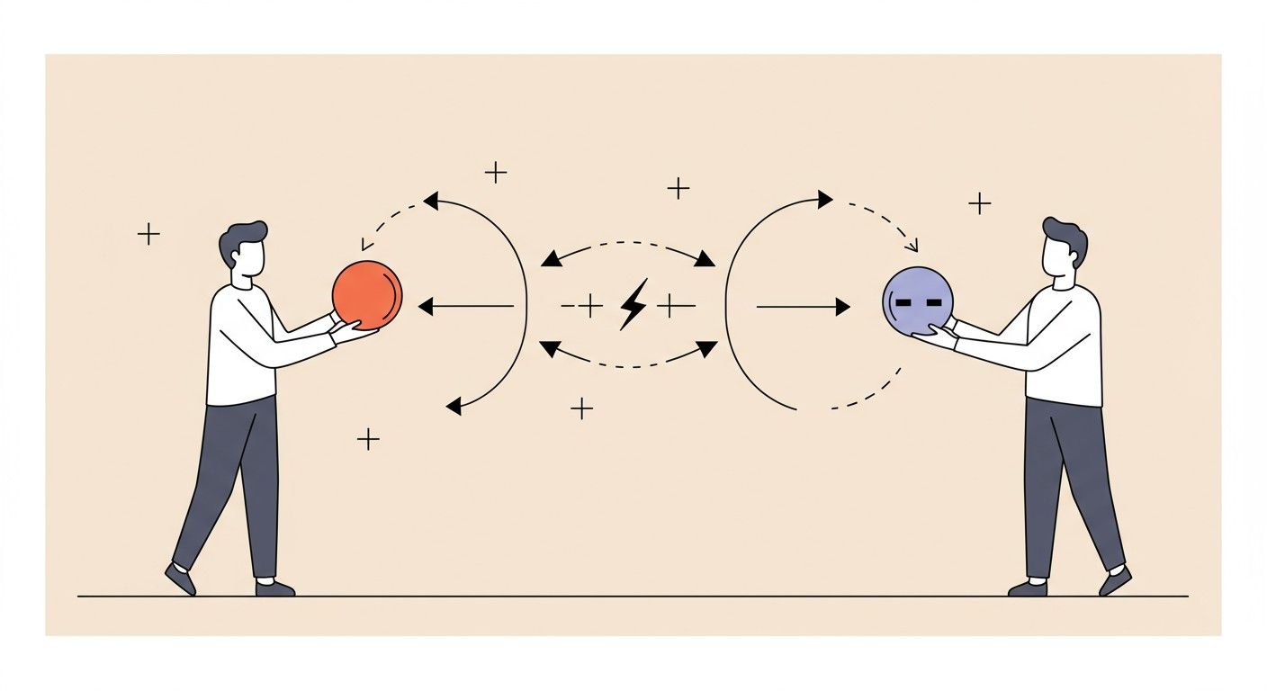A Coulomb-törvény a részecskék közötti elektrostatikus vonzást írja le.