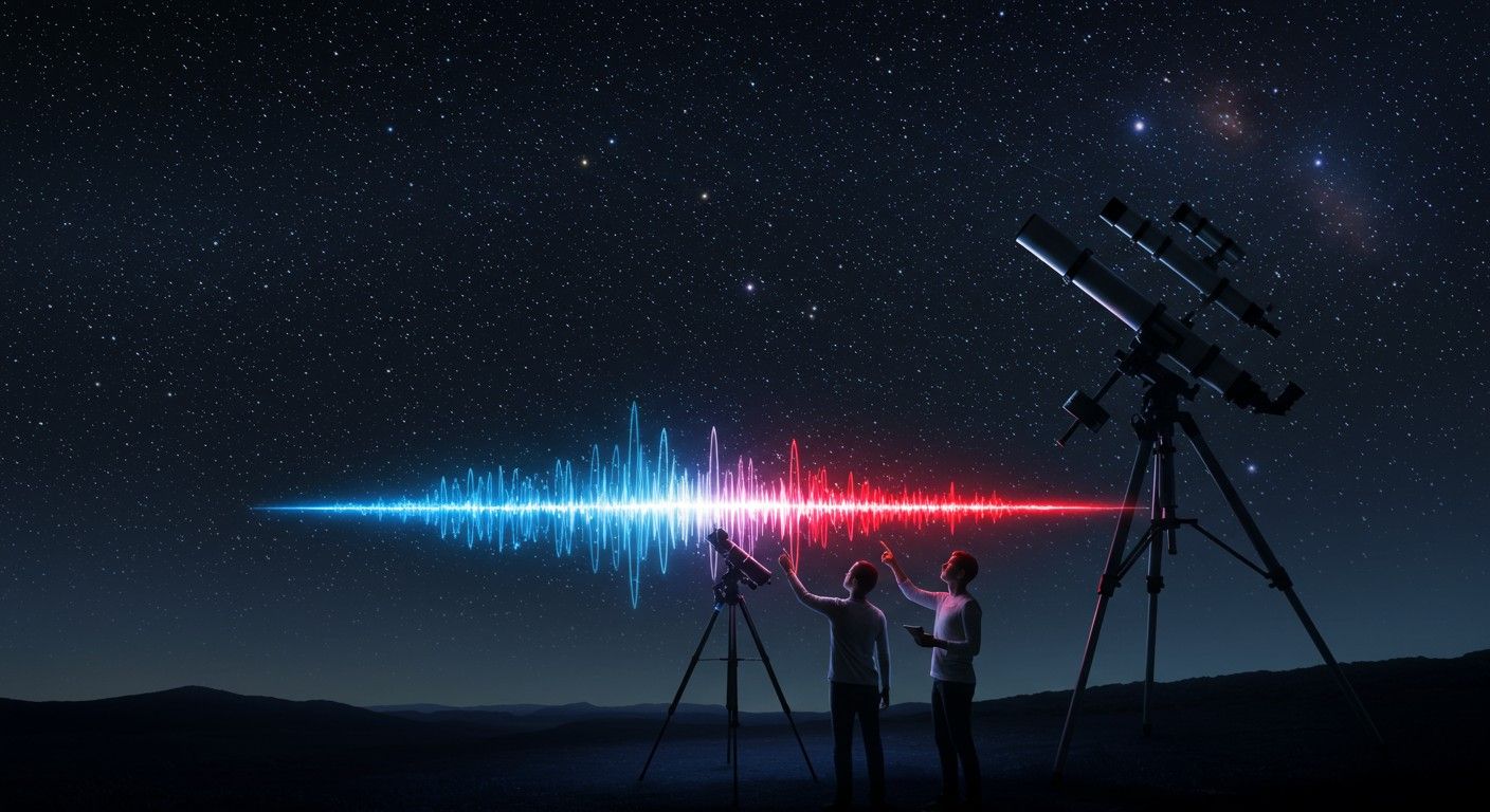 A Doppler-effektus révén az univerzumból érkező fény árulkodik.