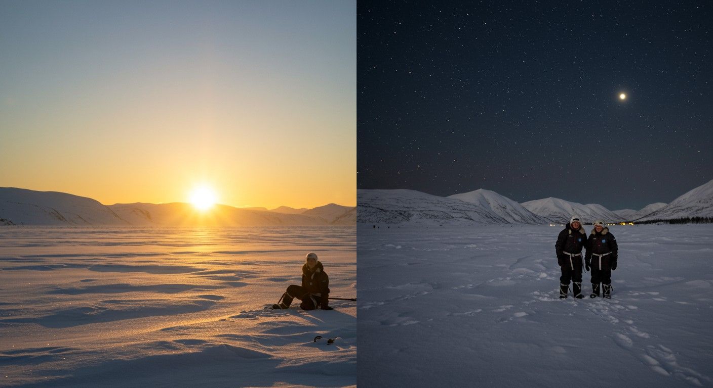 Az éjféli nap és sarki éjszaka egyaránt lenyűgöző.