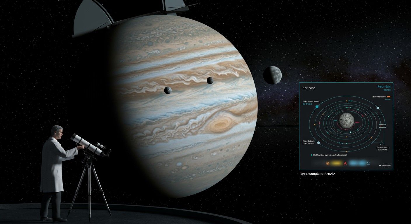 Erinome a Jupiter legnagyobb holdjainak kipusztult jégvilágában található.