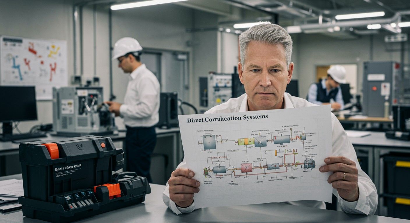 A rendszer szivárgása gyakori hiba a direkt keringésnél.