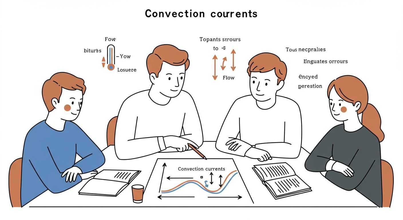 A konvekció nem csak folyadékokban, hanem gázokban is zajlik.