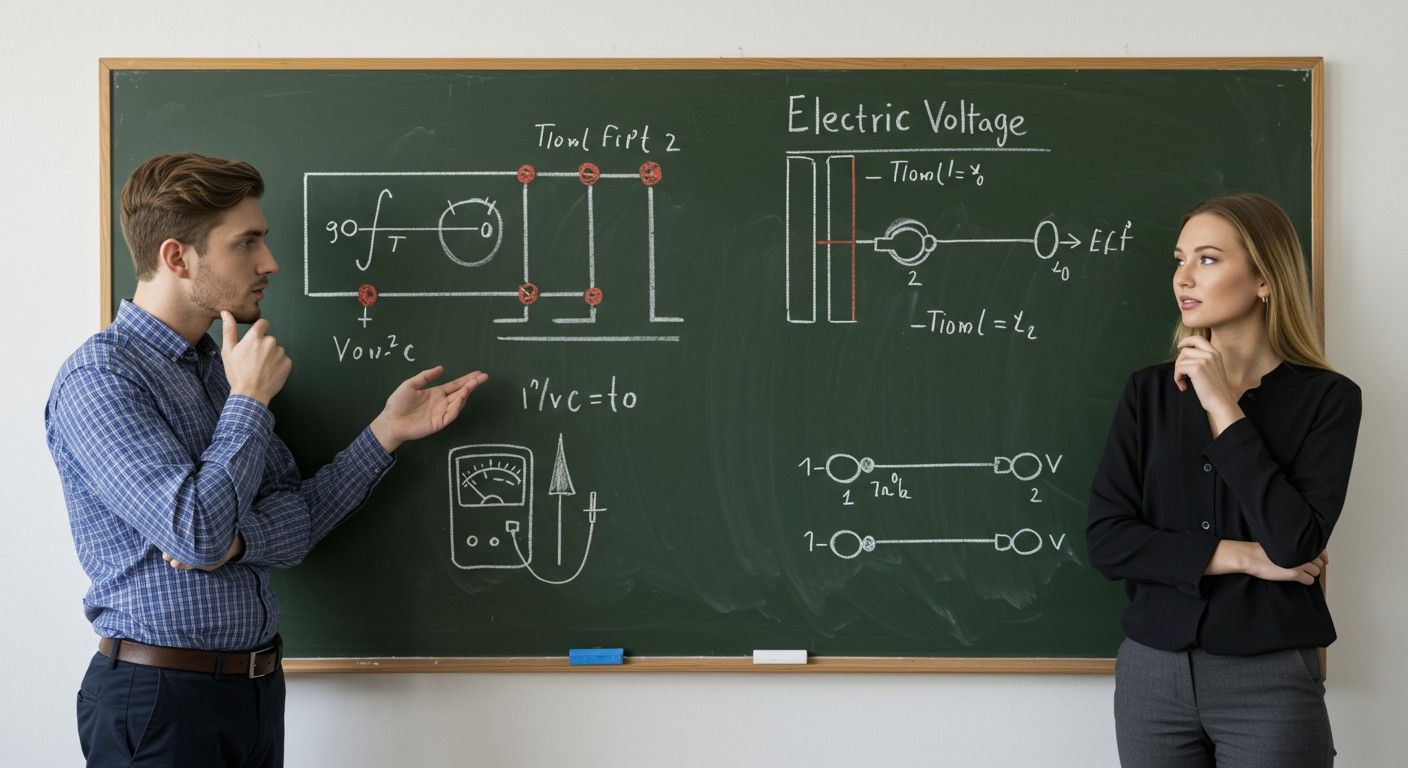 Az elektromos feszültség nem áram, hanem potenciálkülönbség.