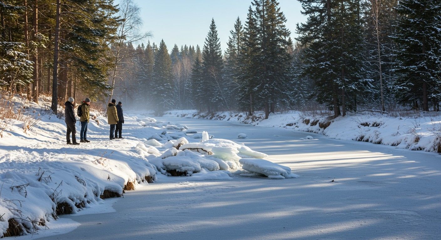 A jég olvadása táplálja a folyókat és tavakat.