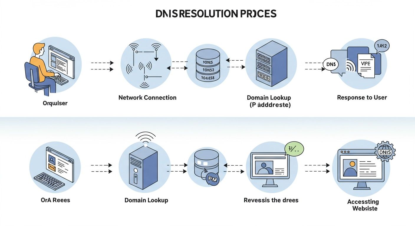 A DNS feloldás során a név IP címmé válik.