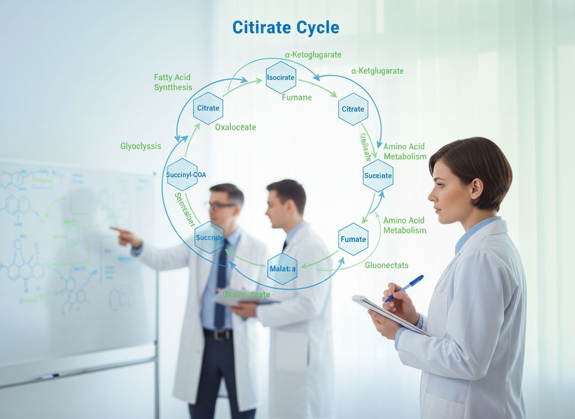 A citrátkör kapcsolódik a zsírsav- és fehérje-anyagcseréhez.