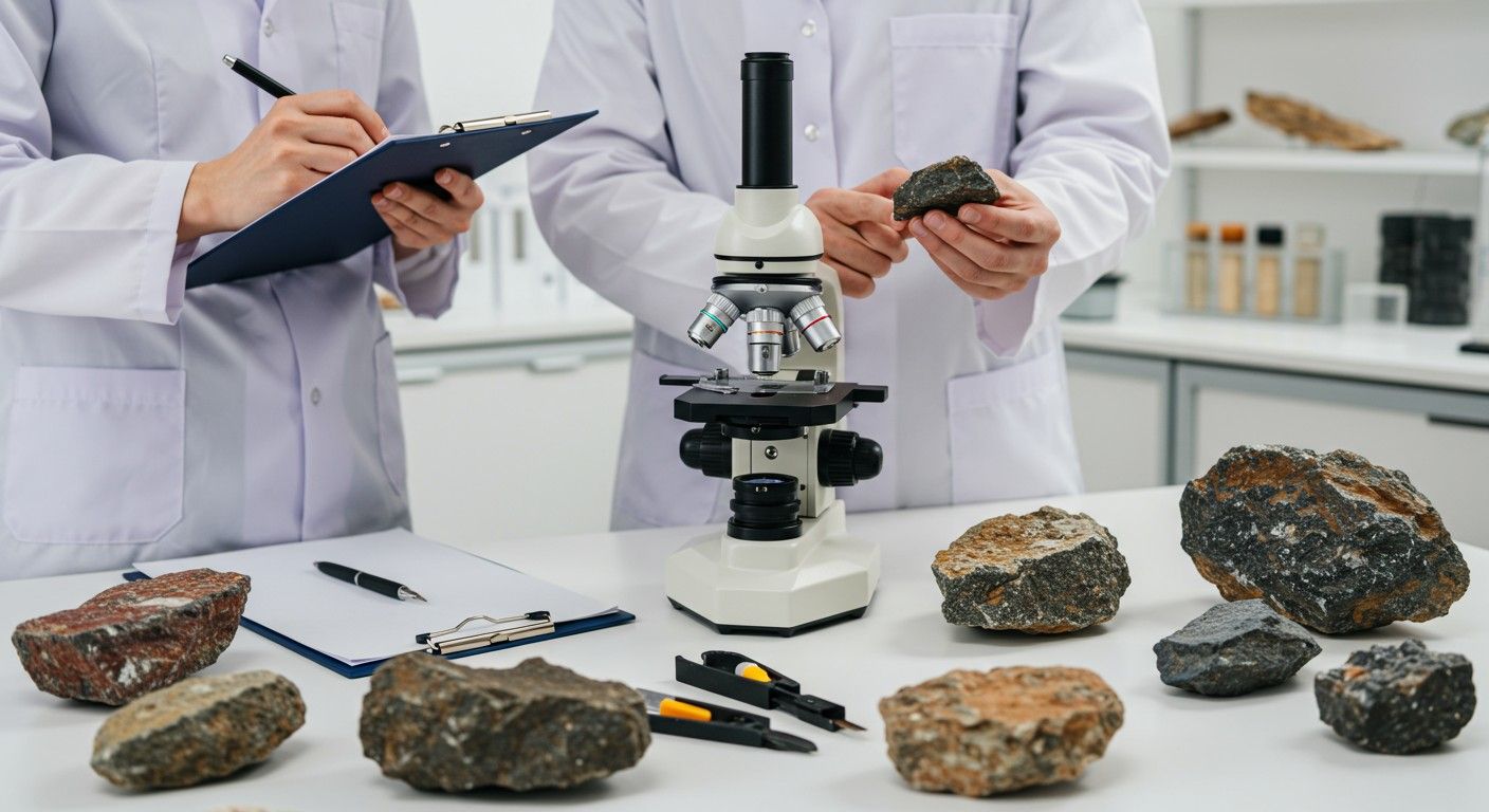Az eklogit kutatásában a mikroszkópos és geokémiai technikák elengedhetetlenek.