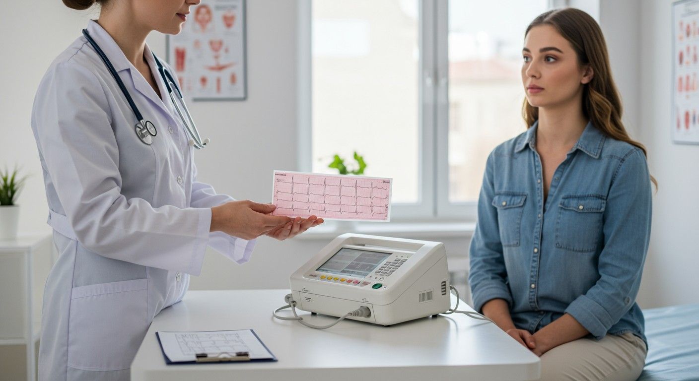 EKG vizsgálatra szükség van szívritmuszavar gyanúja esetén.