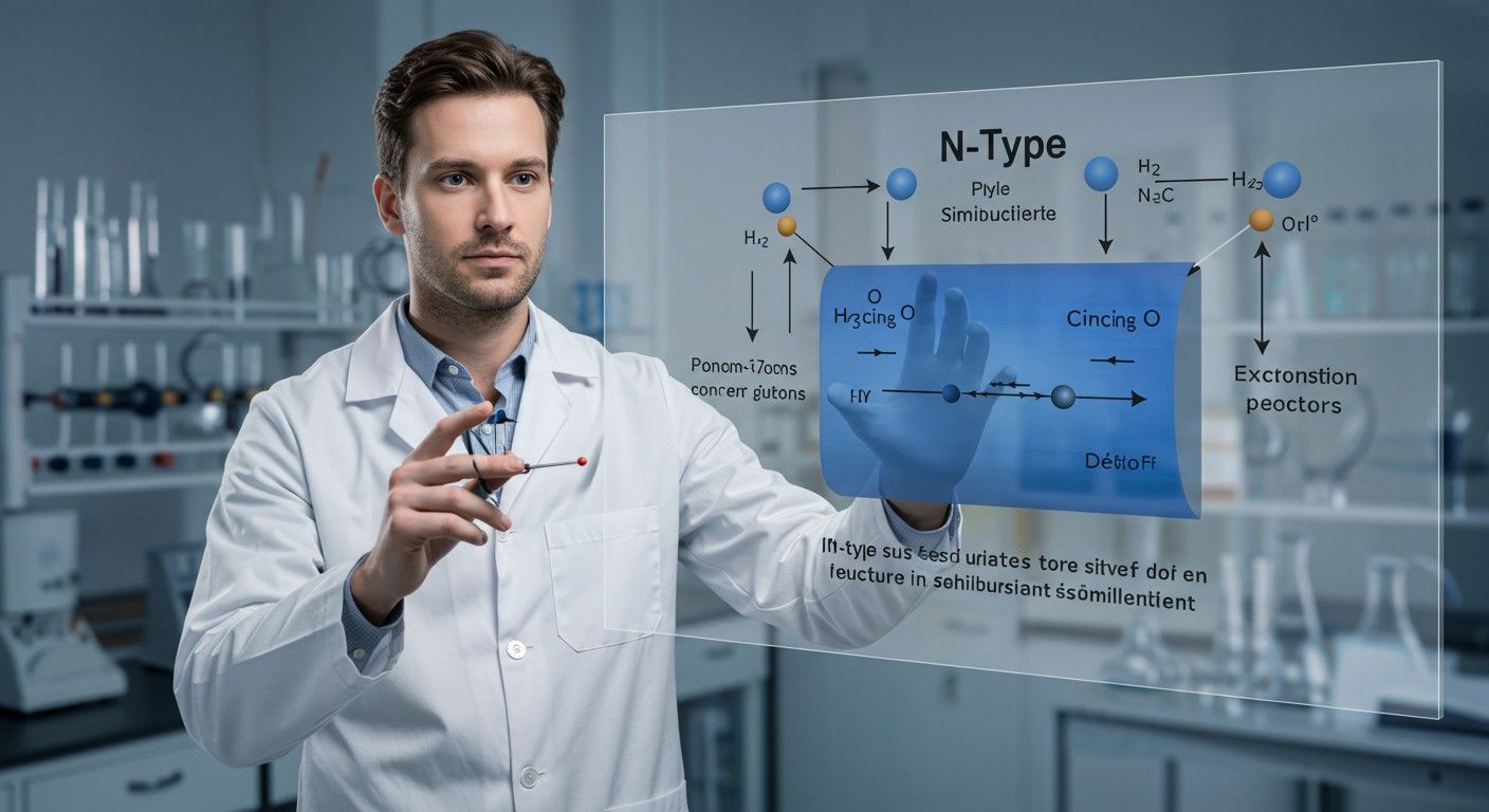 Az N-típusú félvezetők elektronkoncentrációja szennyezőanyagoktól függ.