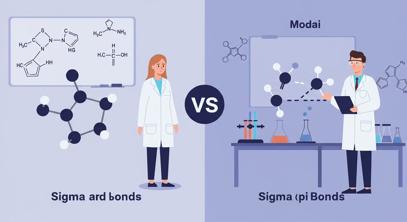 A szigma és pi kötések különböző elektronpárok kölcsönhatása.