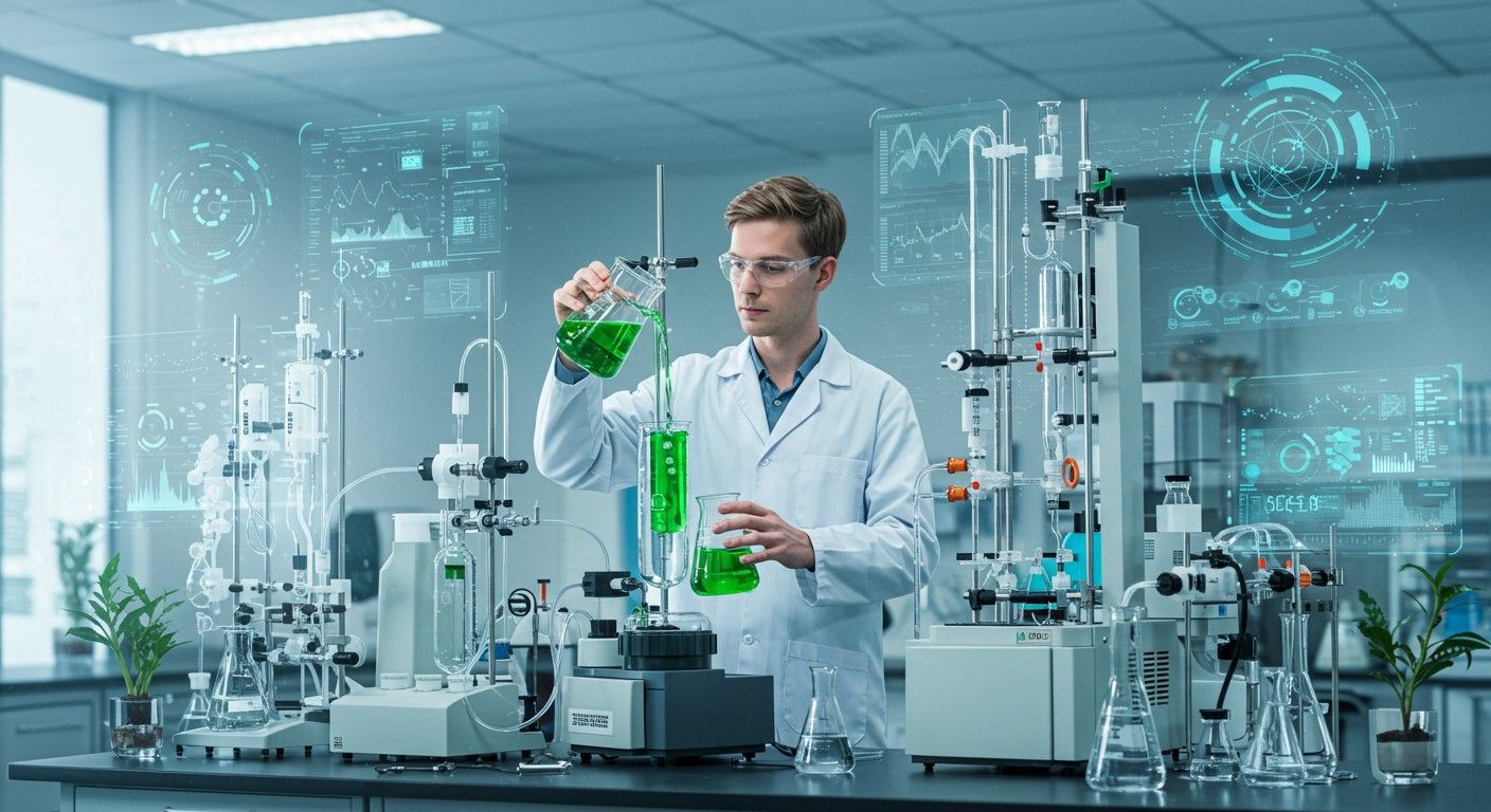 A zöld kromatográfia innovatív eluensek fejlesztését célozza.
