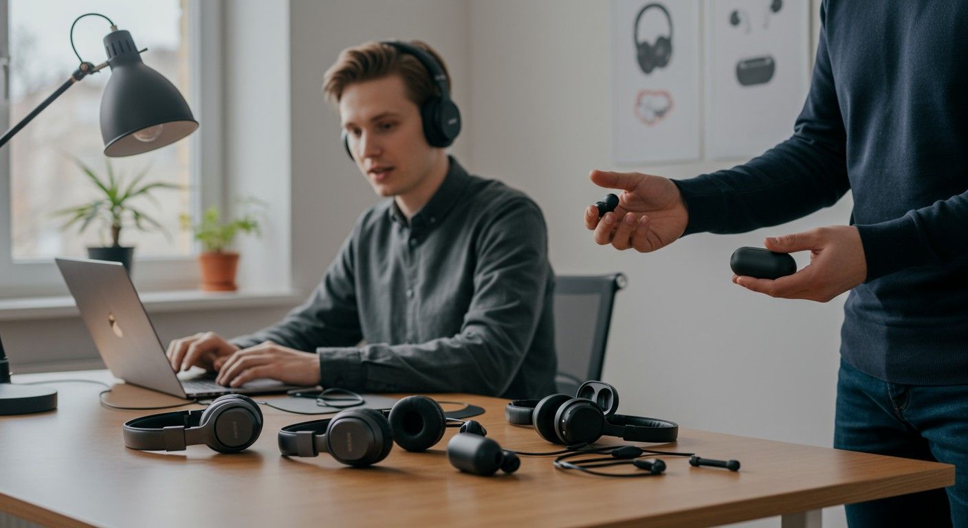 A fejhallgatók sokféle célra használhatók, fejlett komforttal.