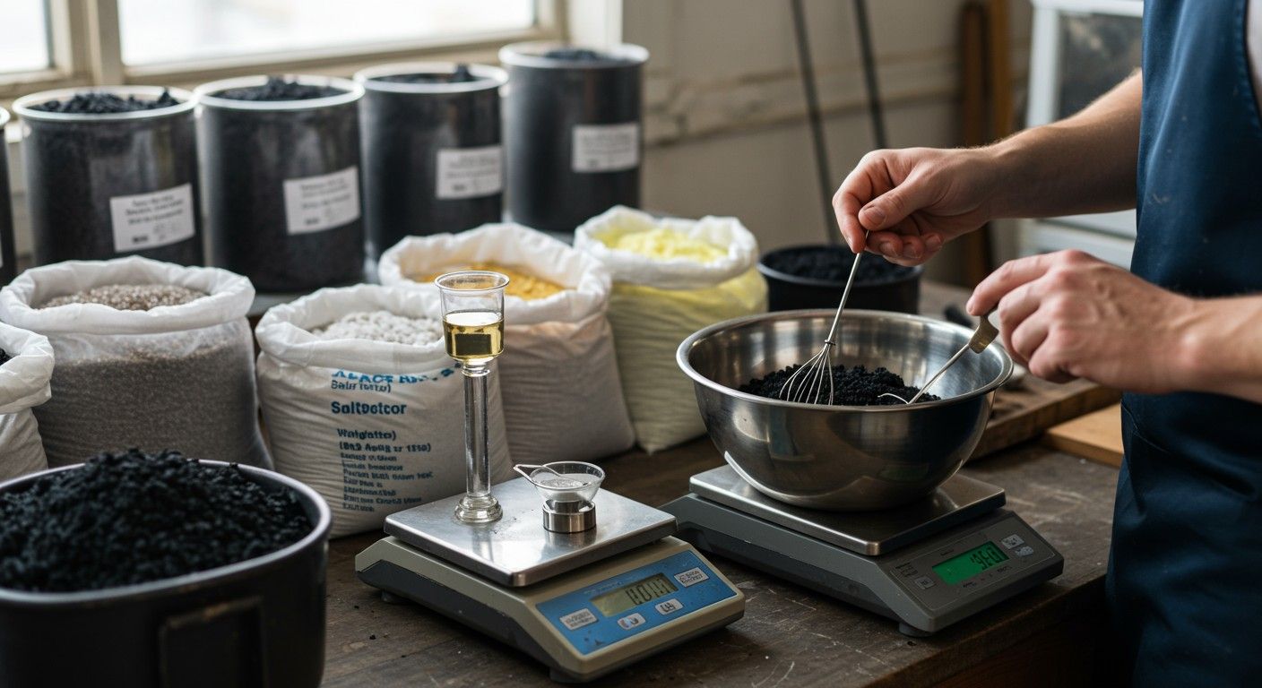 A fekete lőpor gyártásához kén, faszén és salétrom szükséges.