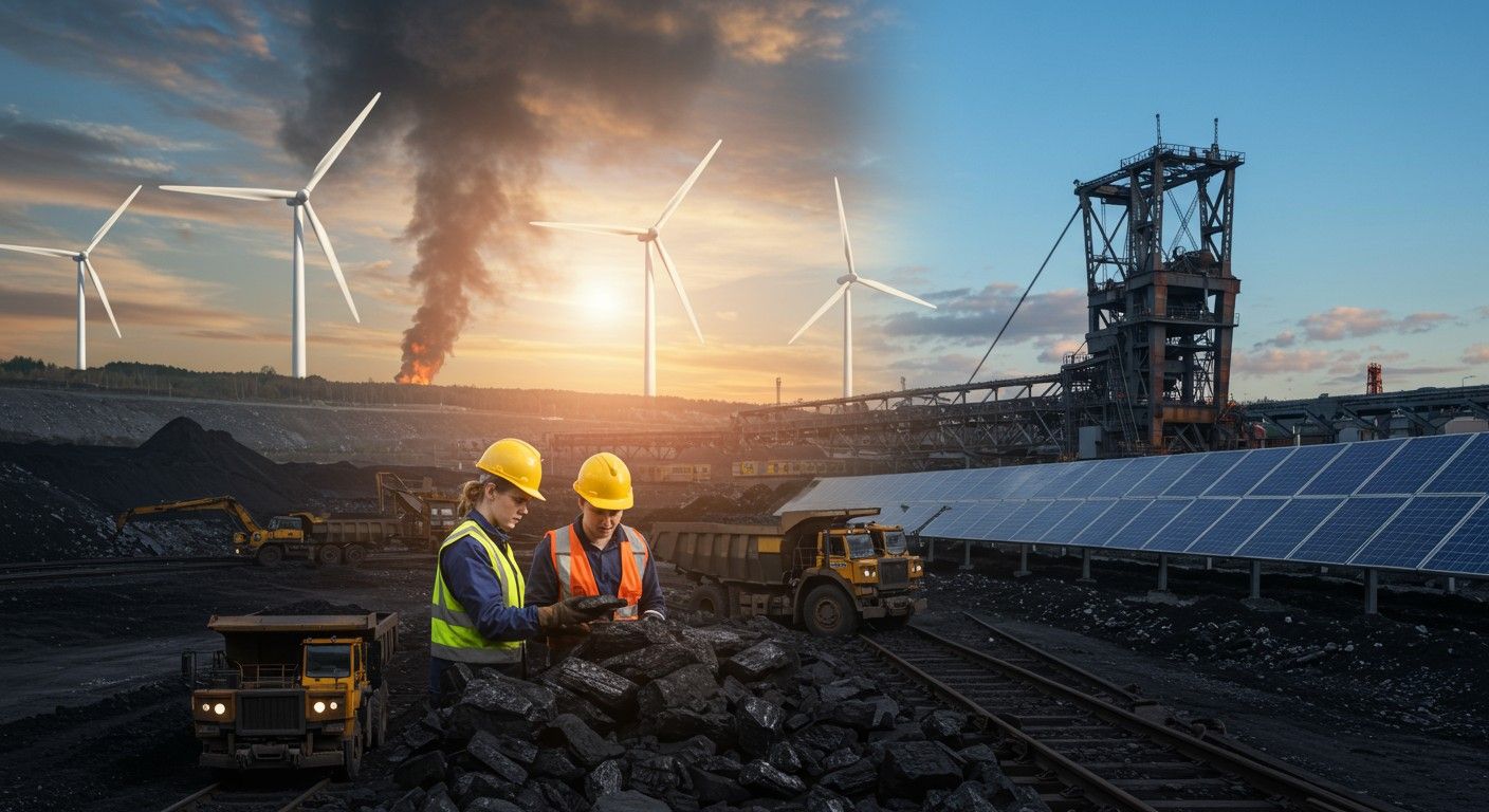 A feketekőszén szerepe csökken az energiaátmenet során.