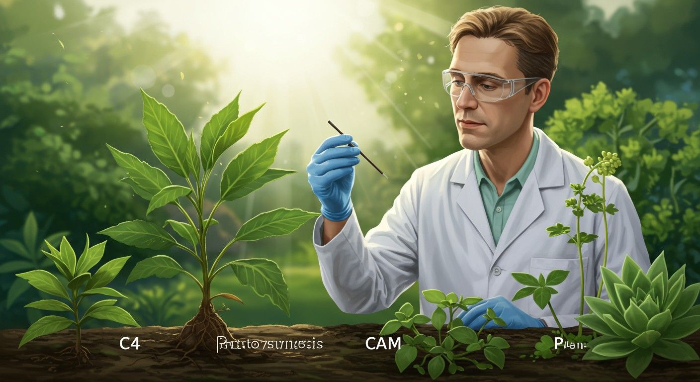 A C4 és CAM fotoszintézis a vízhiányt csökkenti.