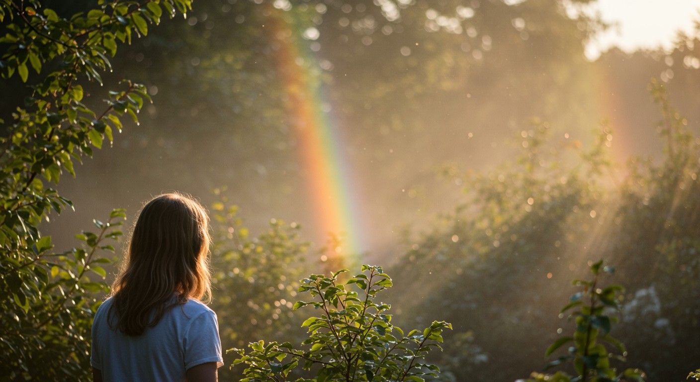 A fényelhajlás például a szivárványban is megfigyelhető.