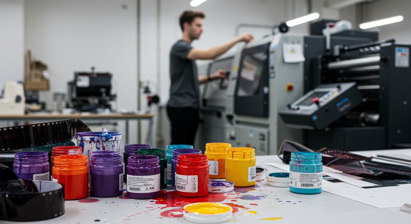 A filmnyomás színes világát speciális festékek varázsolják.