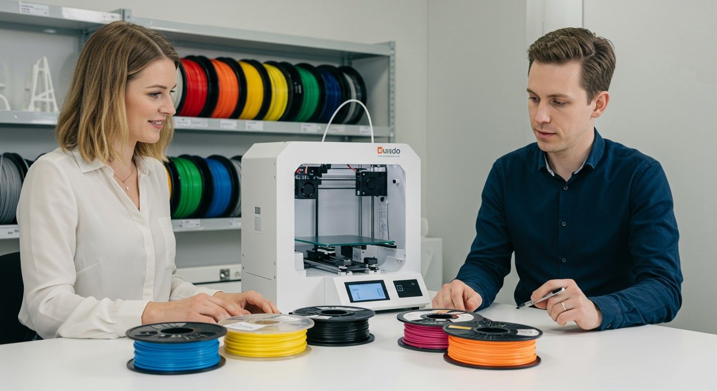 A megfelelő filament kiválasztása kulcsfontosságú a nyomtatás minőségében.