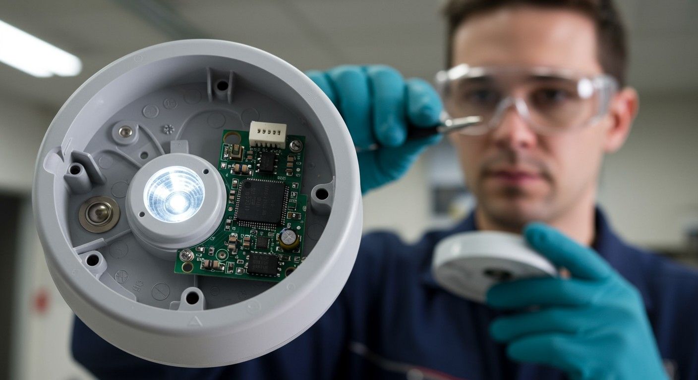 A fotoelektromos füstérzékelő érzékelési technológiája fény alapú.