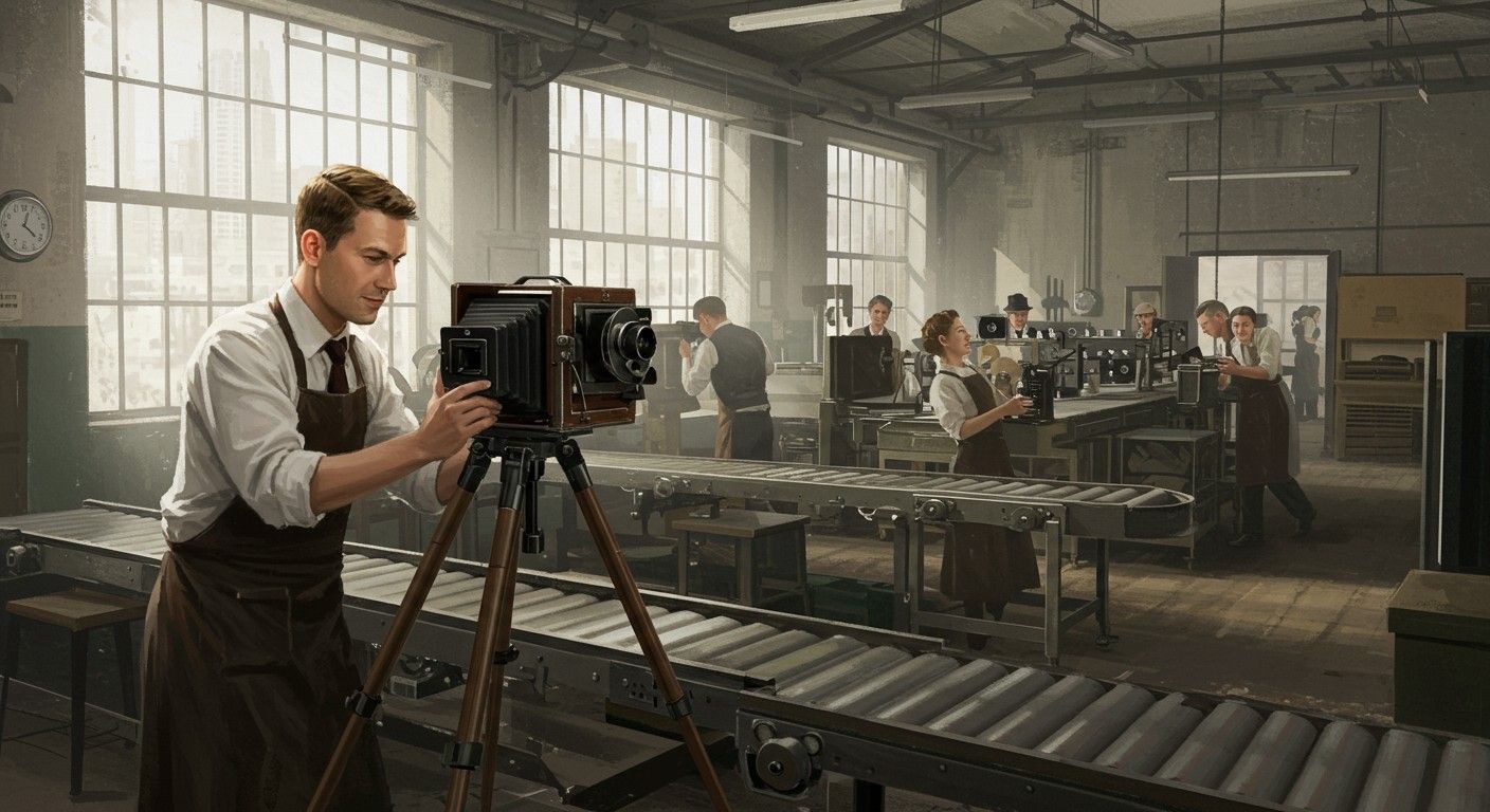 A fényképezés iparosodása forradalmasította a tömegmédia világát.