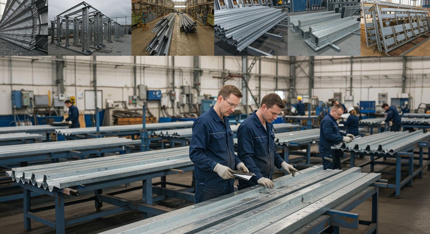 A galvanizált termékek széles körben használatosak építőiparban.