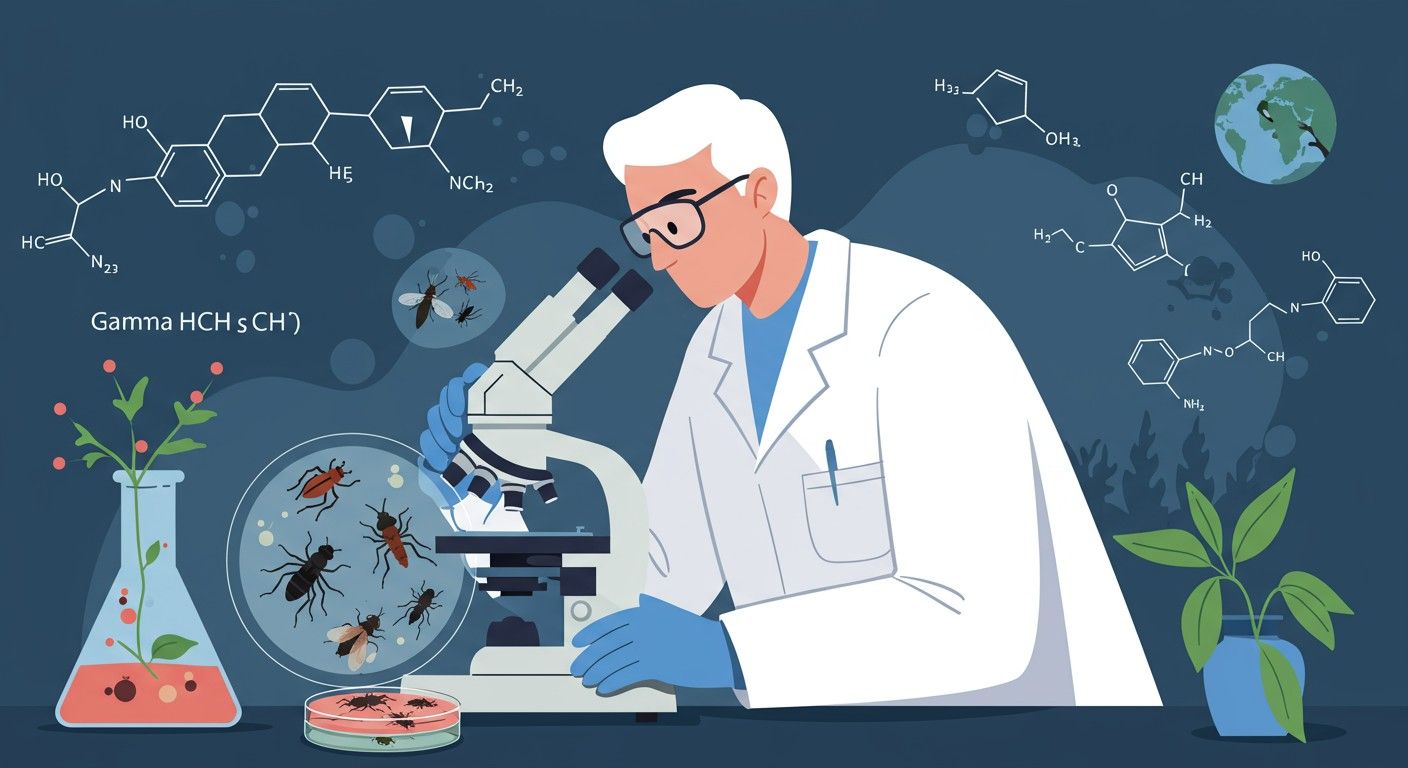 A Gamma HCH a rovarok idegrendszerét támadja meg.