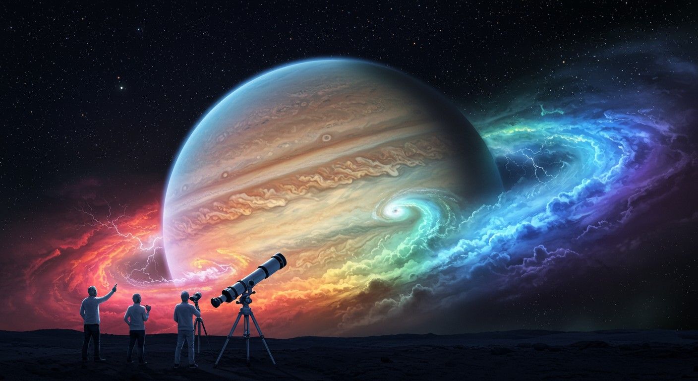 A gázbolygók légköre óriási viharokat és szélsebes áramlásokat produkál.