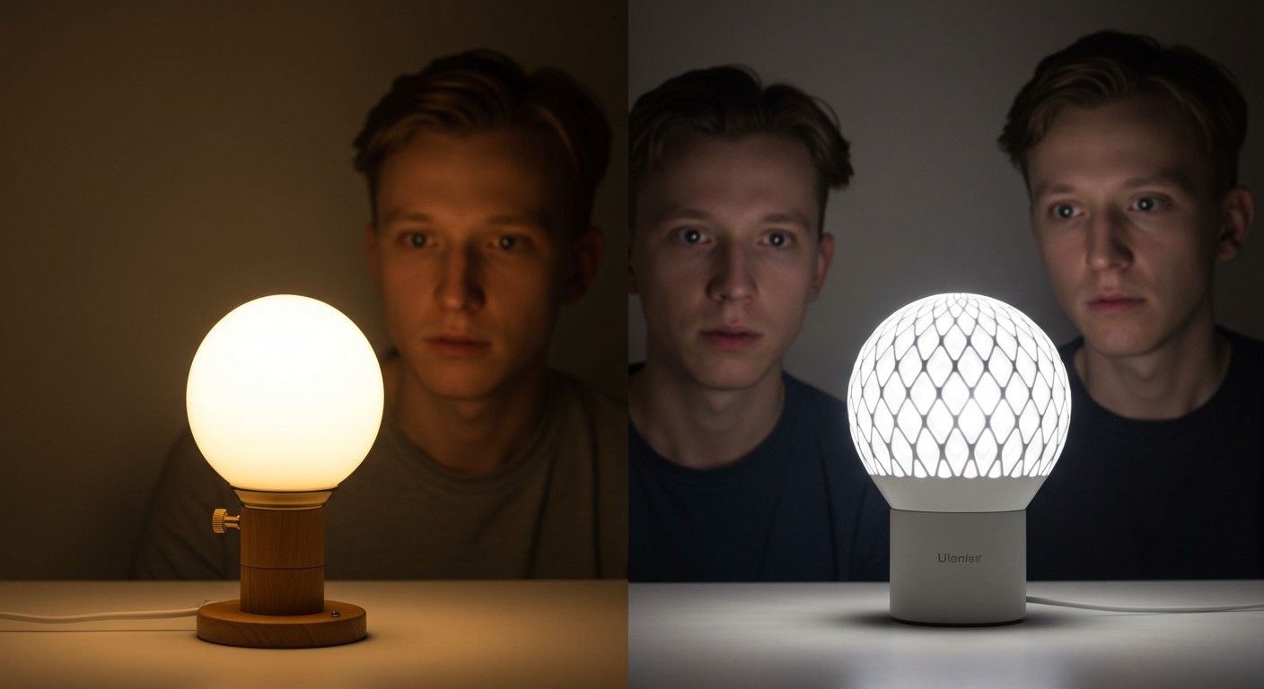 A glimmlámpa alacsonyabb energiafogyasztású, mint a LED.