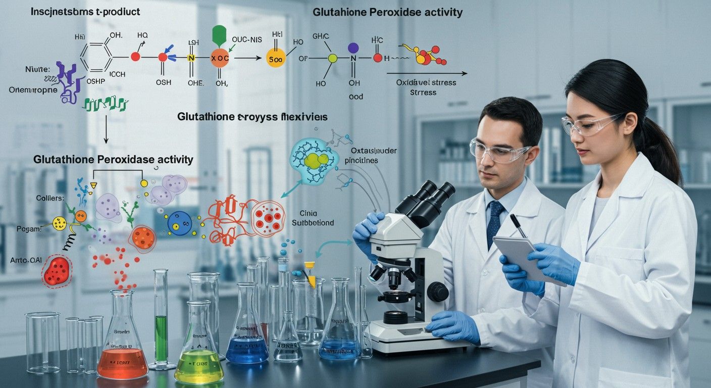 A glutation peroxidáz antioxidáns védekezést biztosít a sejteknek.