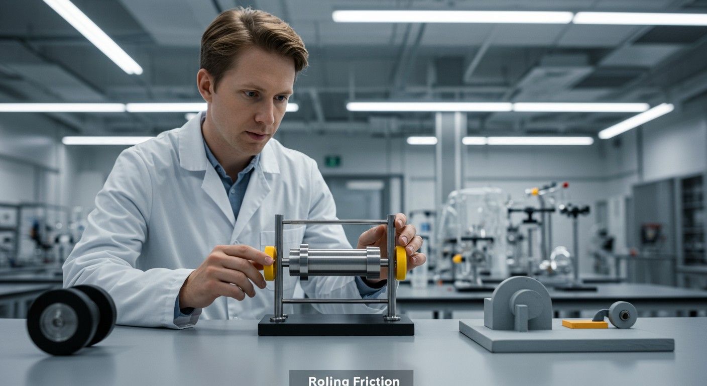 A gördülősúrlódás csökkenti az energiafogyasztást és javítja a hatékonyságot.