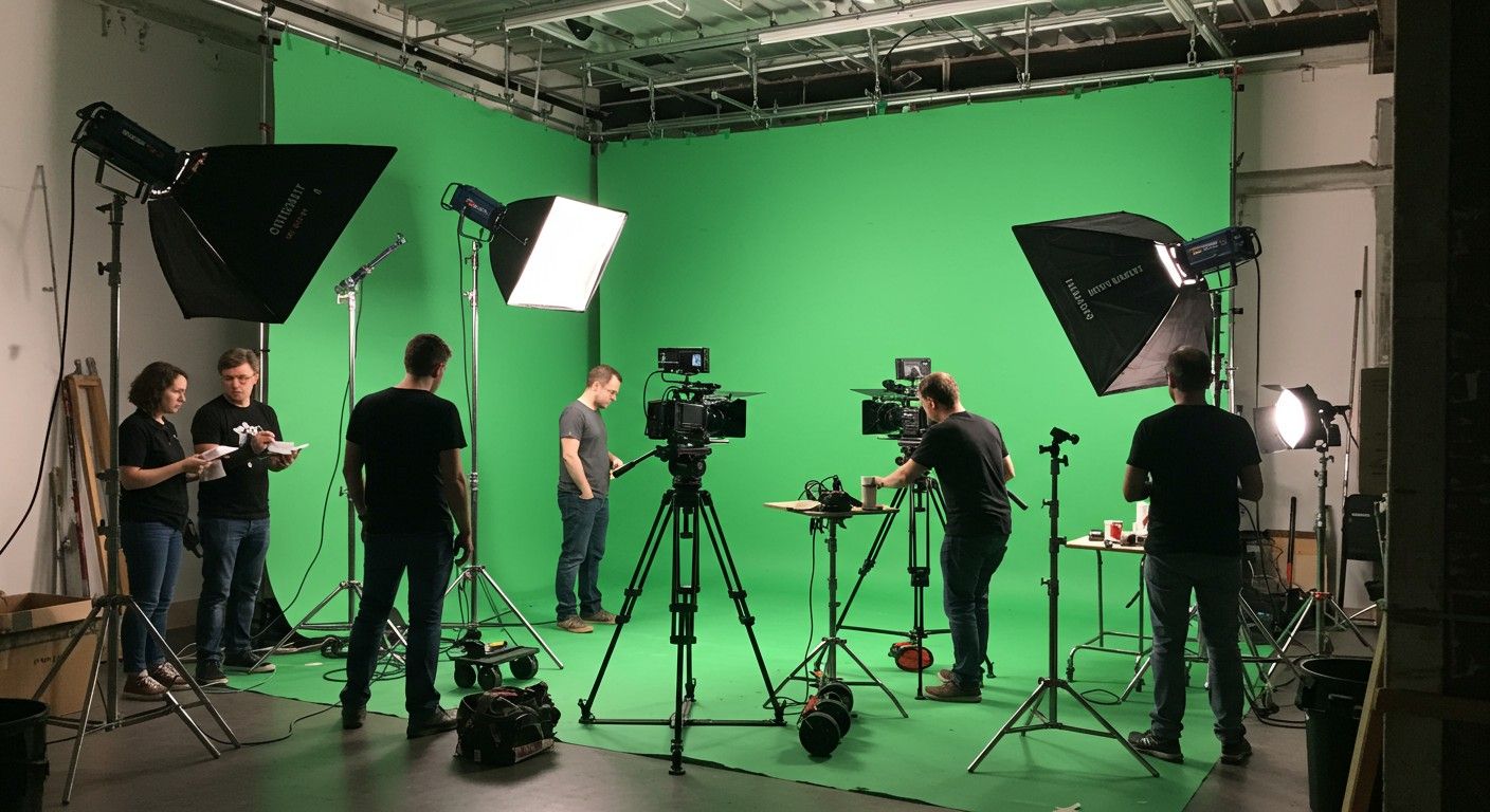 A Greenbox lehetővé teszi a háttér digitális cseréjét.