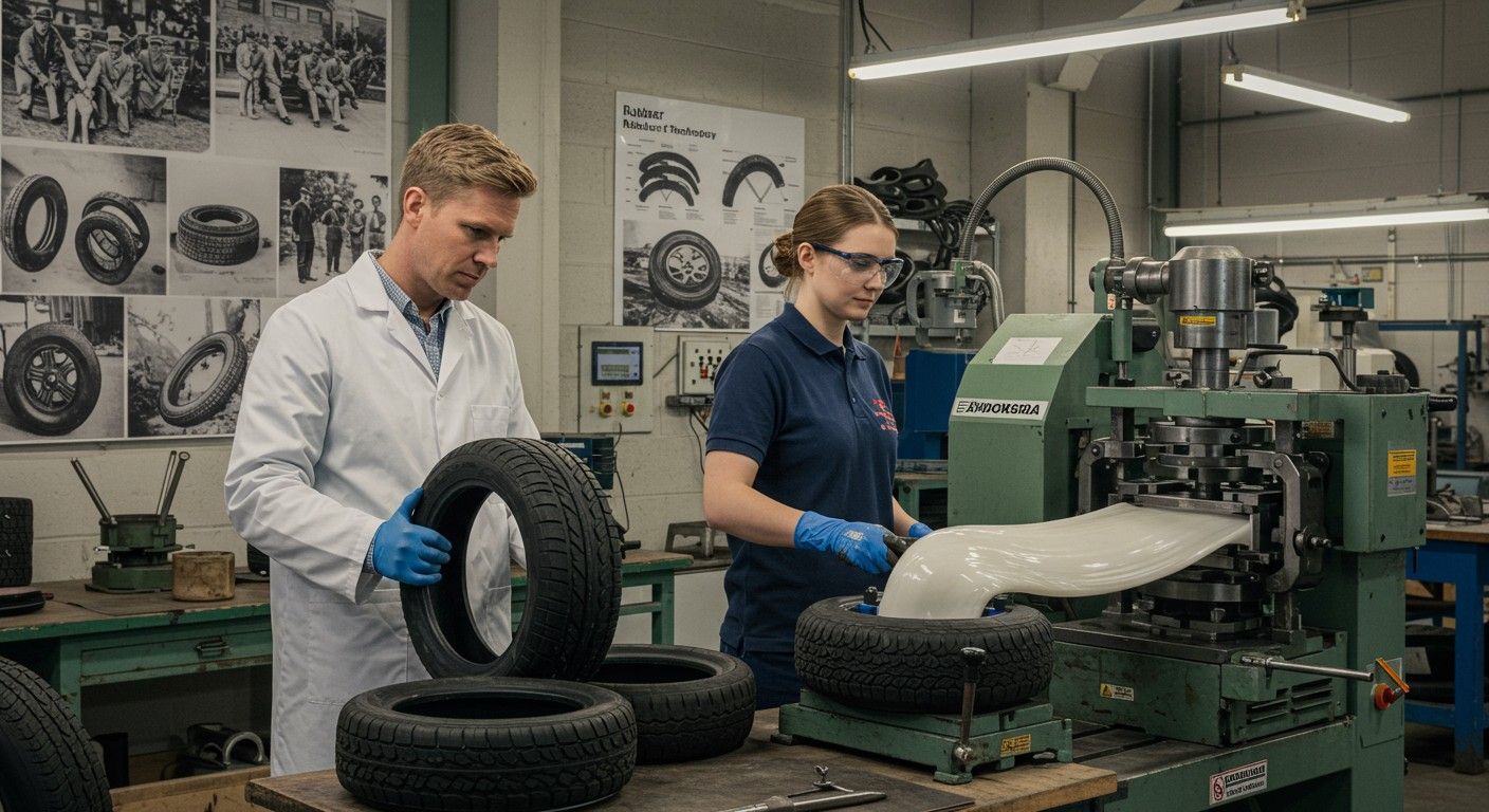 A gumiabroncsok forradalmasították a közlekedést és ipart.