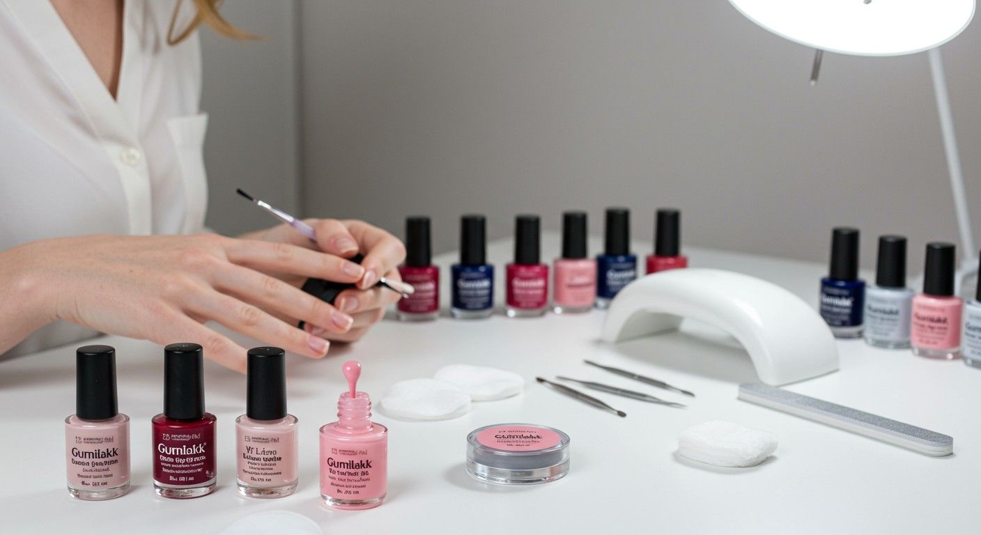 A gumilakk felvitele sima és egyenletes réteget eredményez.