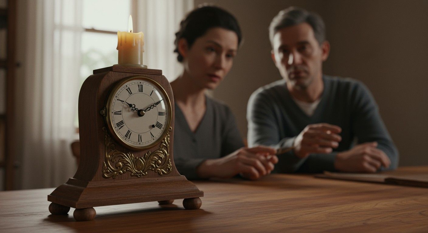 A gyertyaóra a precíz időmérés kezdetét jelzi.