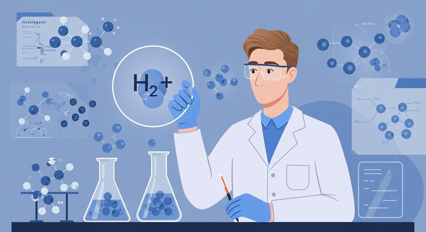 A H₂⁺ ion izotópjai különböző reakciókat indukálnak.